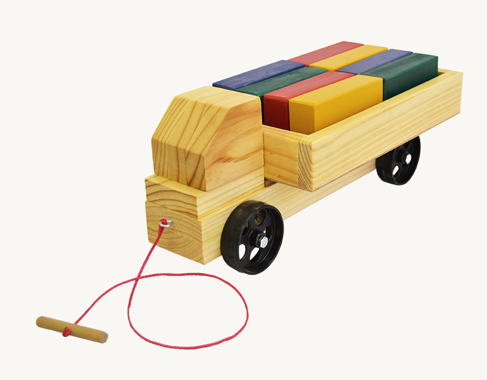 Lorry and Coloured Blocks
