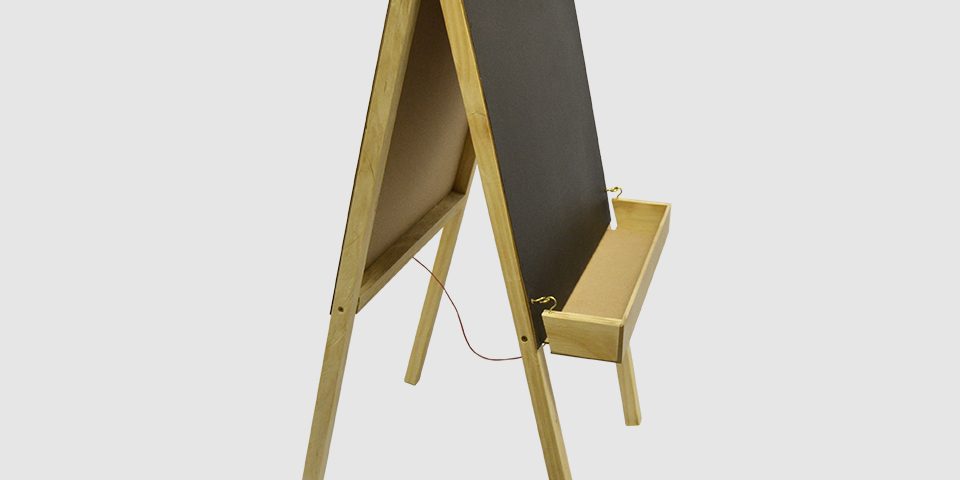 Combi Double Sided Easel with Trays Small